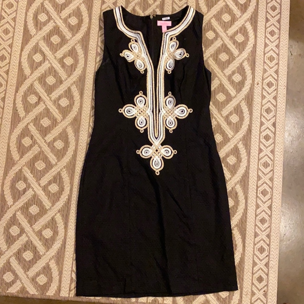 Lily Pulitzer Black Shift Dress